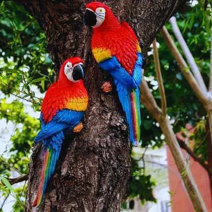 🔥 Sista dagen – 50 % rabatt på resinpapegojdesignad utomhusstaty