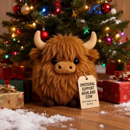 🎅Weihnachtsvorverkauf 50 % RABATT🎁Plüschtier Highland Cow zur emotionalen Unterstützung🎉