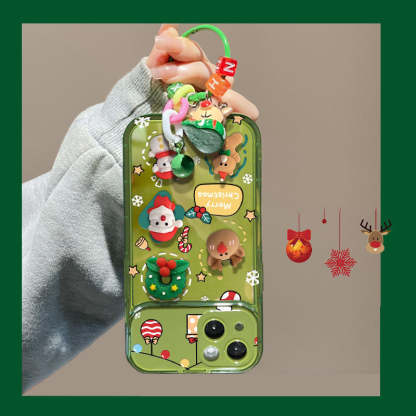 🎄Weihnachtsbaum-Anhänger-Flip-Spiegel-Schutzhülle für iPhone🎅
