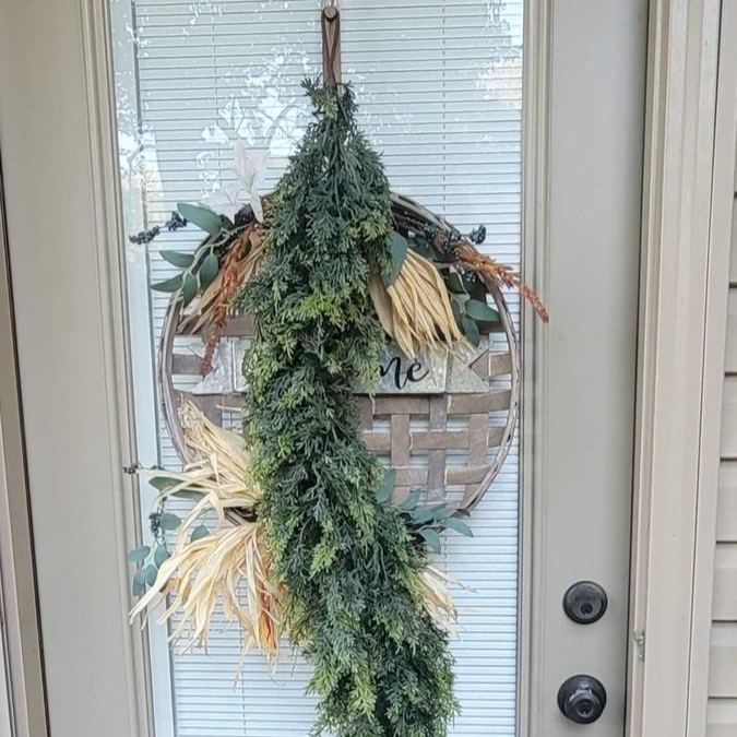 🎅⛄2025 års juliga riktigt känsliga konstgjorda cederslingor