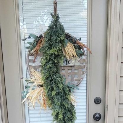 🎅⛄2025 års juliga riktigt känsliga konstgjorda cederslingor