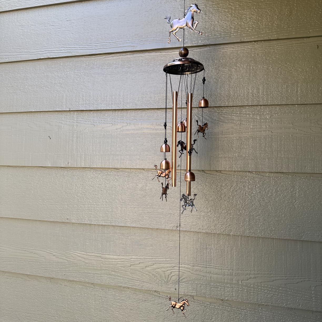 Vindspel för kolibrier utomhus - Retro vindspel i aluminium för fåglar🐦