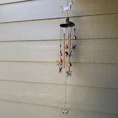 Vindspel för kolibrier utomhus - Retro vindspel i aluminium för fåglar🐦