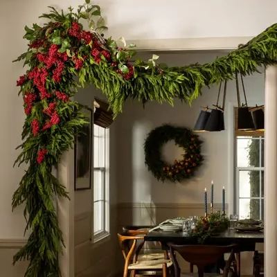 🌲Real Touch Deluxe Norfolk Pine Girland🌿