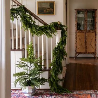 🌲Real Touch Deluxe Norfolk Pine Girland🌿