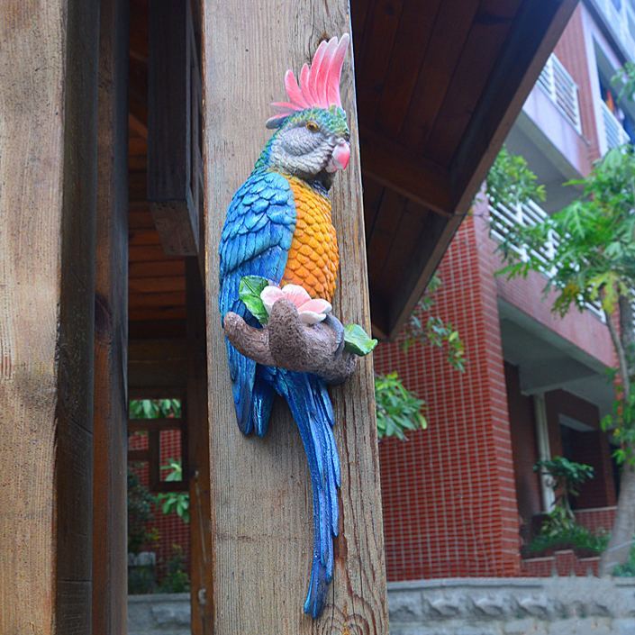 🔥Letzter Tag: 50 % Rabatt auf die naturgetreue Papageien-Skulptur aus Kunstharz – Baumdekoration für den Garten