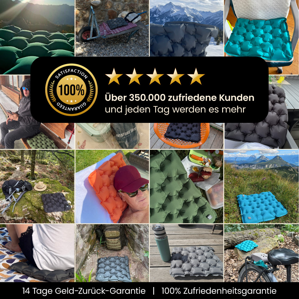 Ultralight & compact seat cushion - perfect for on the go