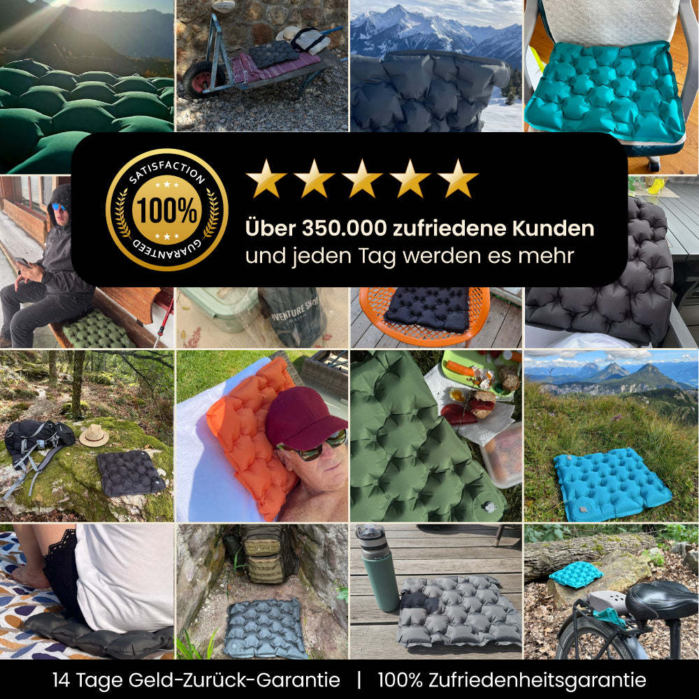 Ultralight & compact seat cushion - perfect for on the go