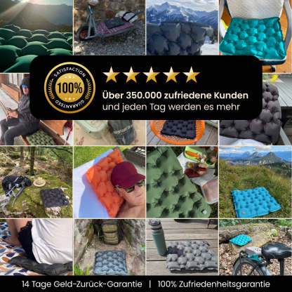 Ultralight & compact seat cushion - perfect for on the go