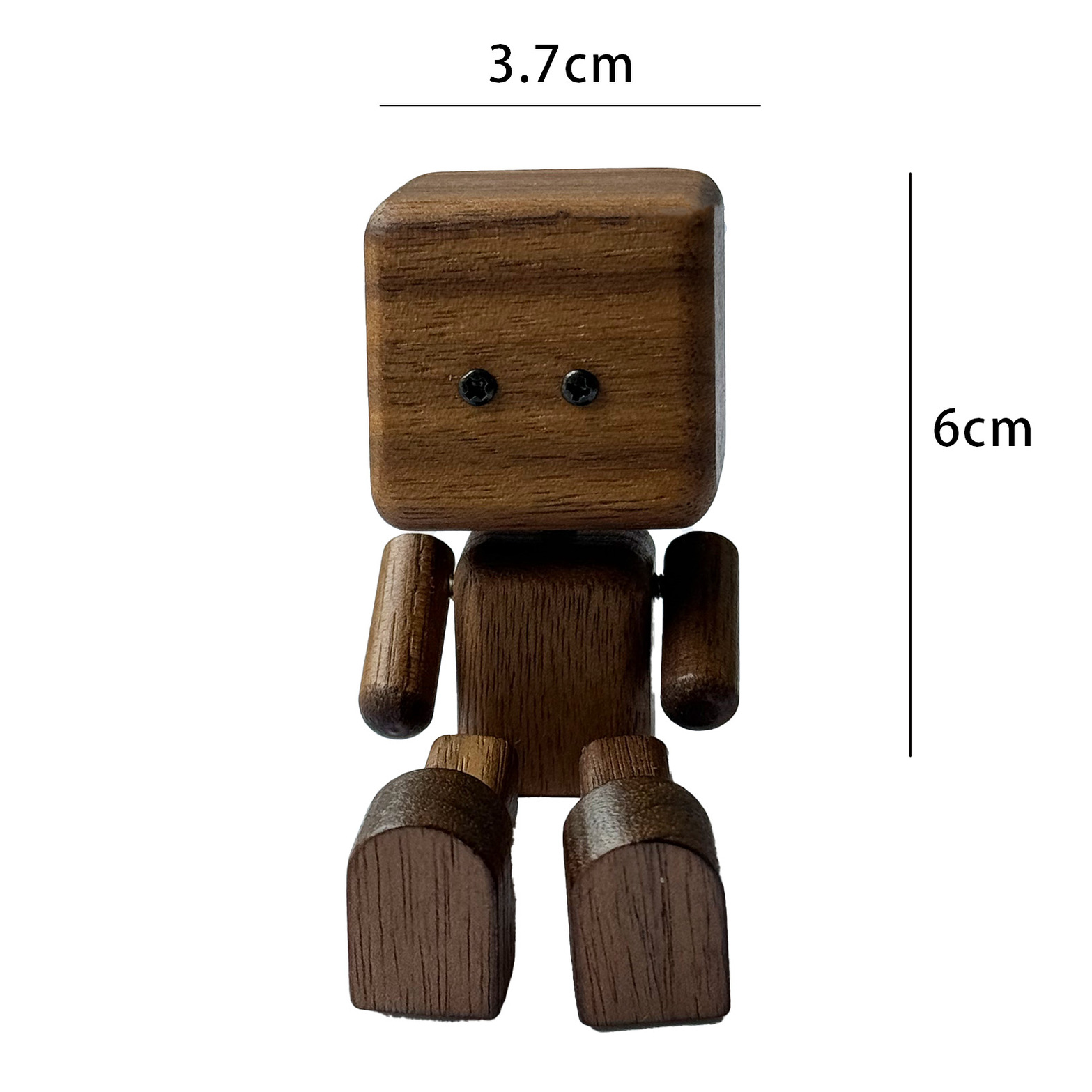 🙂Wippendes Holzmännchen Mit Wohlfühl-Lächeln – Kreatives Auto-Duftaccessoire