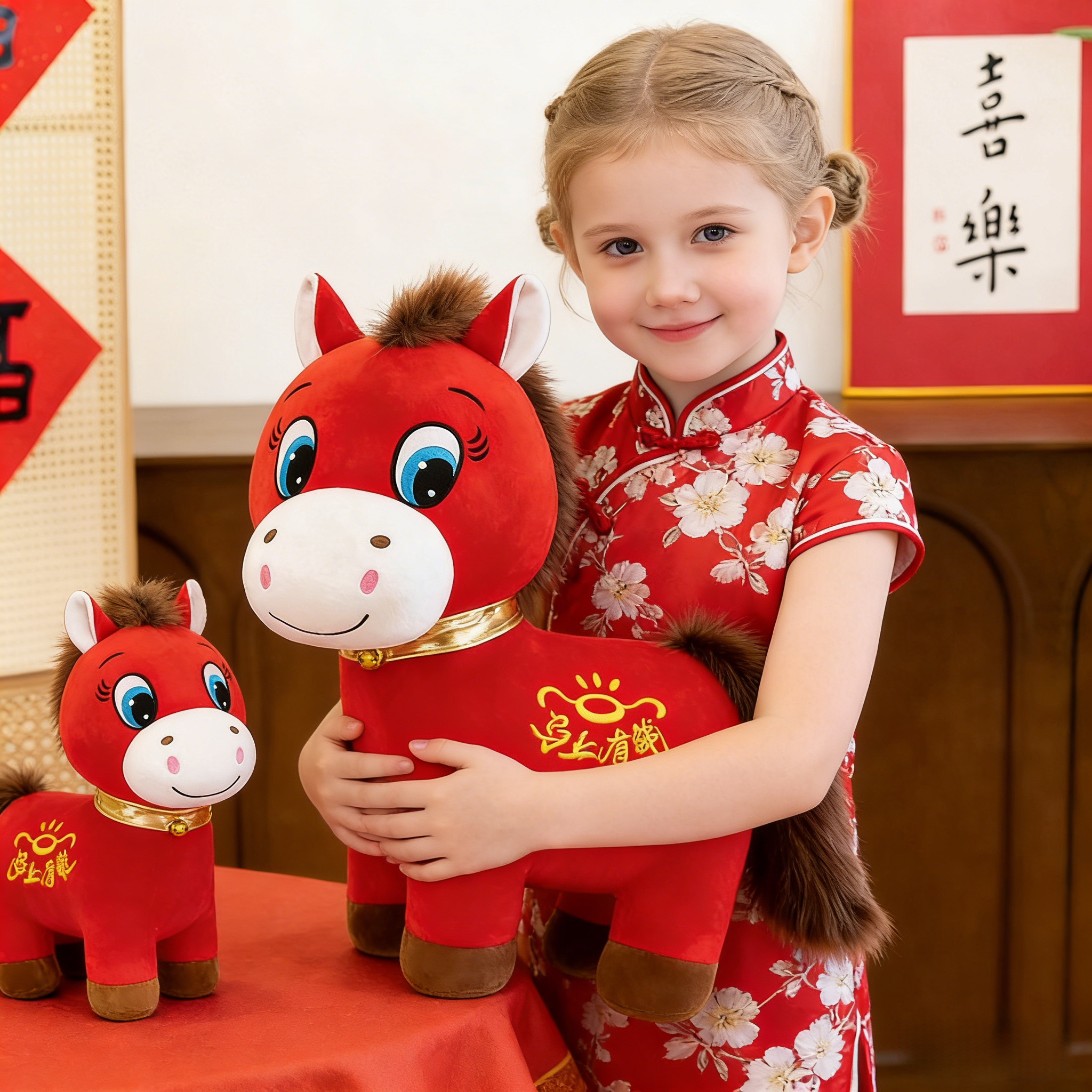 🔥LAST DAY 50% OFF🐴 2026 Year of the Horse Mascot Plush Toys: Crying Horse and Laughing Horse✨🎉