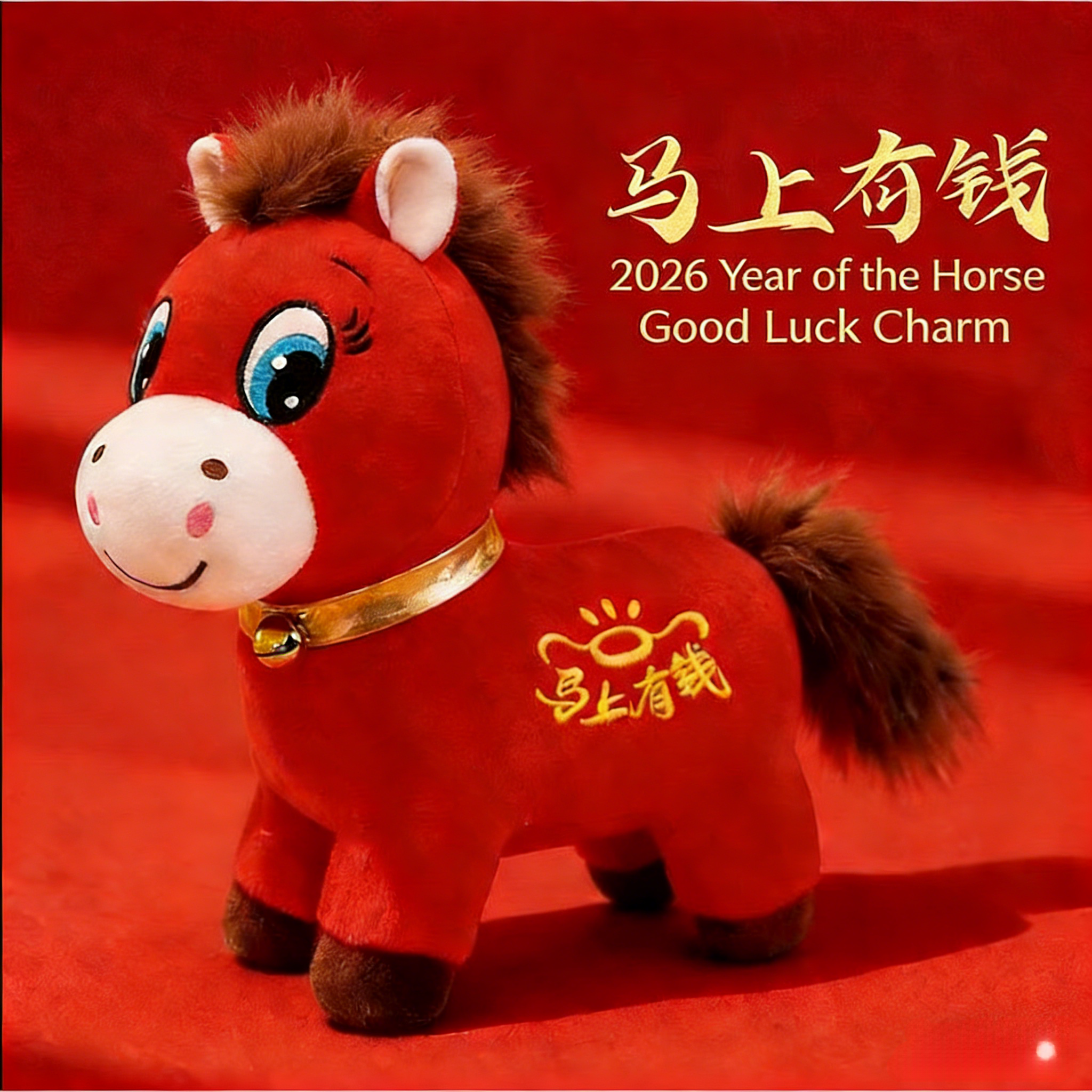 🔥LAST DAY 50% OFF🐴 2026 Year of the Horse Mascot Plush Toys: Crying Horse and Laughing Horse✨🎉