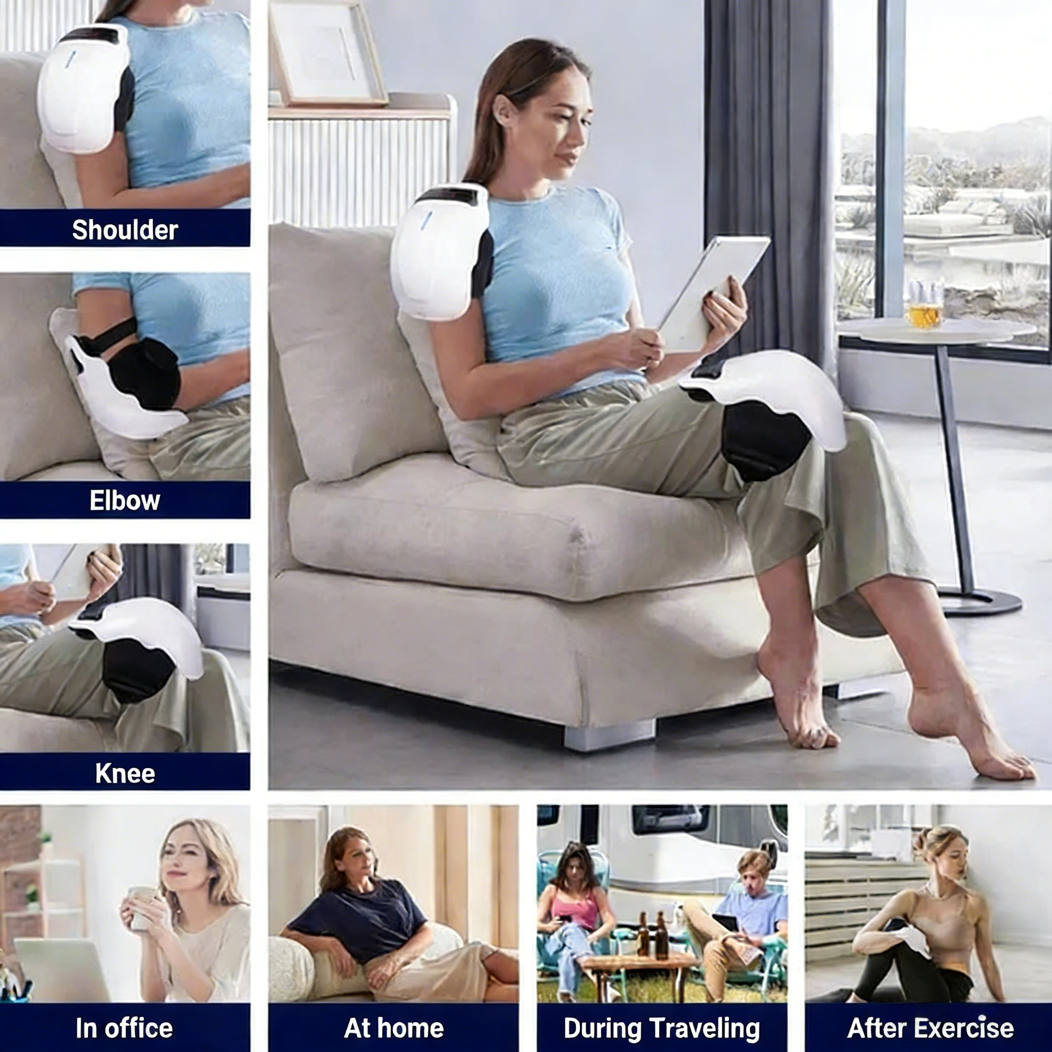 🔥LAST DAY 50% OFF👍 Portable Rechargeable Knee Massager🦵😖 – Heat & Vibration Pain Relief ( HSA/FSA Eligble)👨‍⚕️