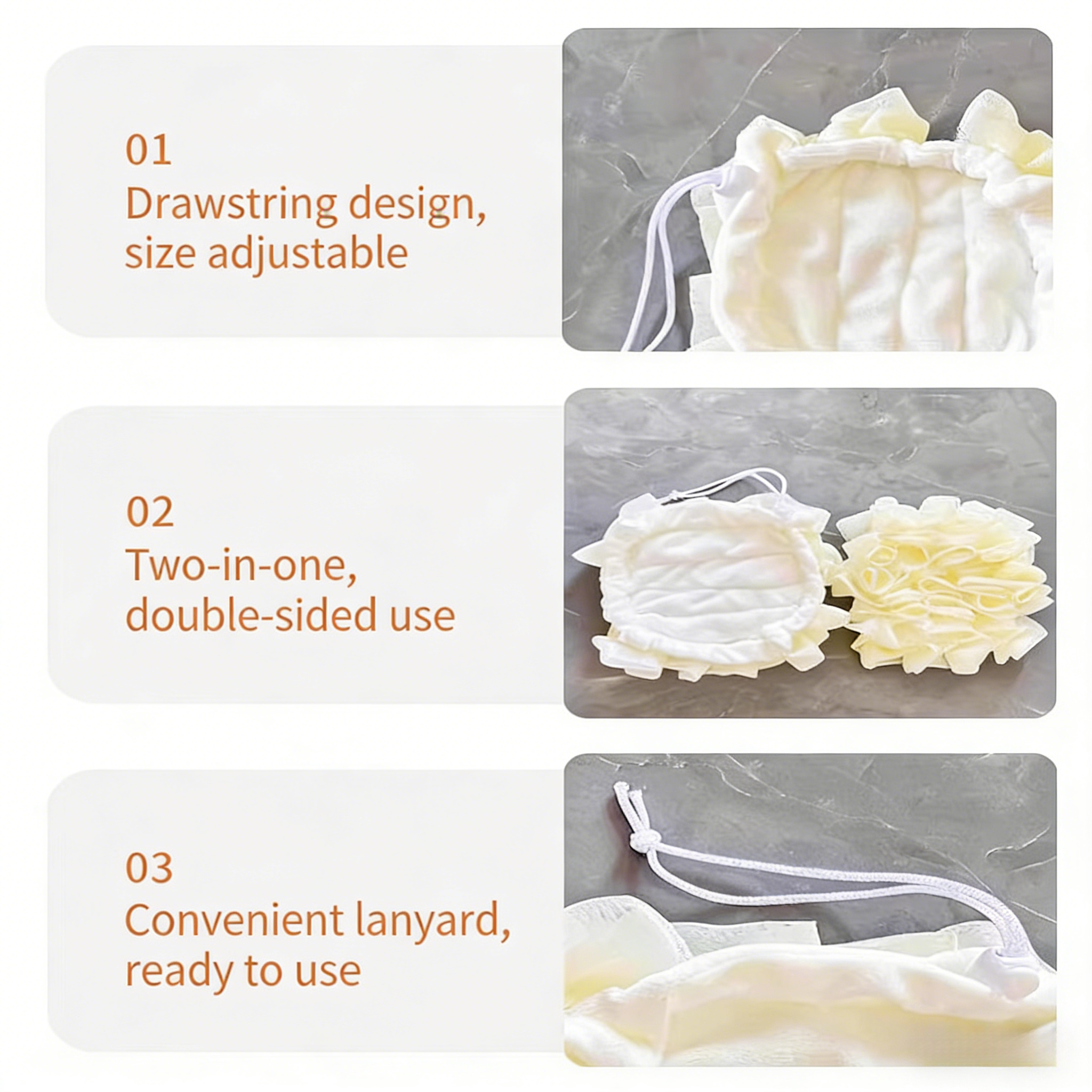 🔥LAST DAY 50% OFF🚿 Double-sided bath sponge can be used with soap🧼
