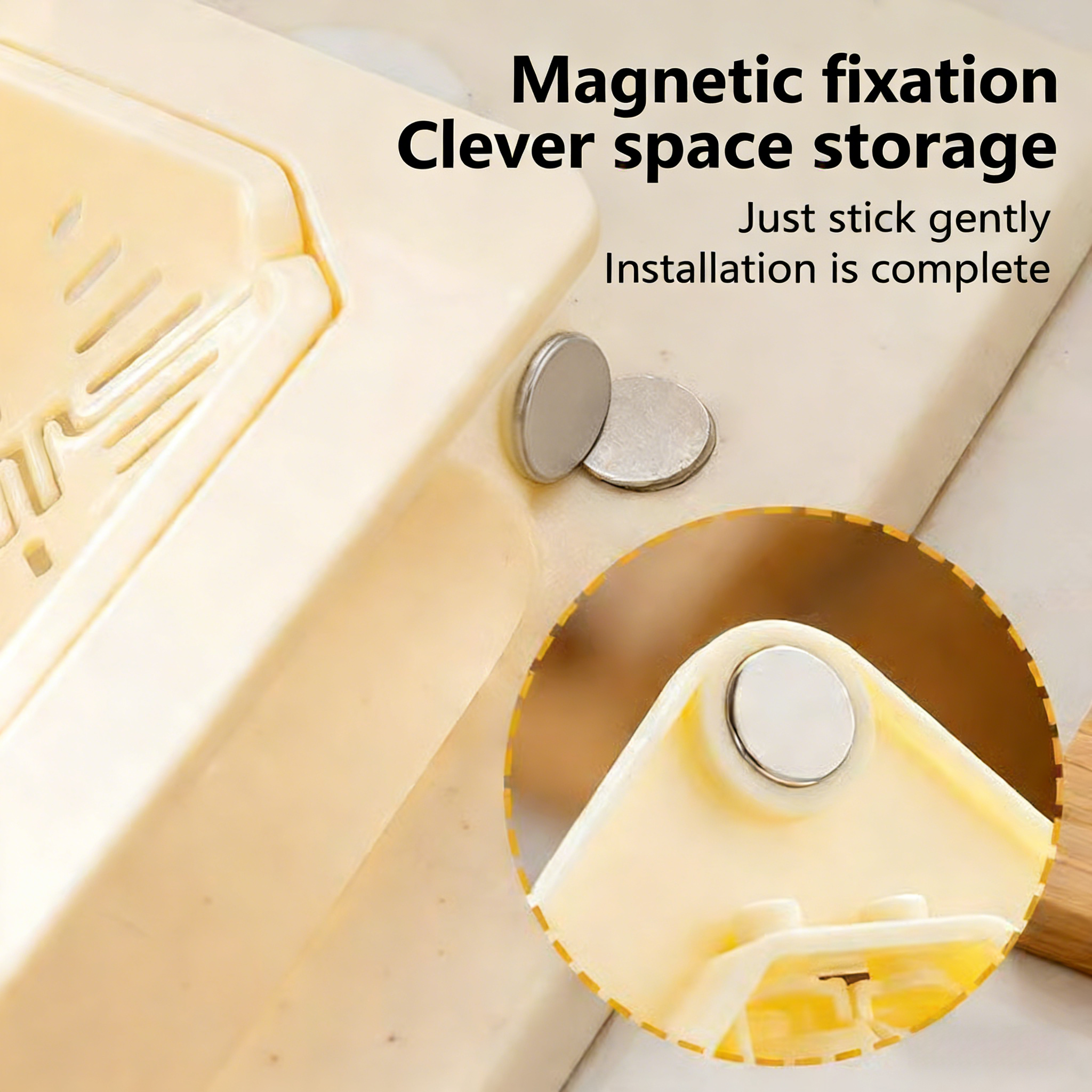 🔥Buy 1, Get 1 Free🔺Magnetic Triangular Draining Basket - Kitchen Storage Rack and Colander