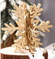 🔥Christmas 3D Snowflakes for Winter Wonderland Party Home Office ( 3Pcs )⭐❄