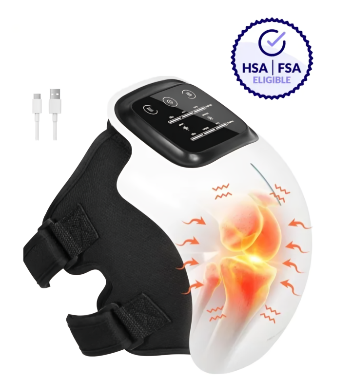 🔥LAST DAY 50% OFF👍 Portable Rechargeable Knee Massager🦵😖 – Heat & Vibration Pain Relief ( HSA/FSA Eligble)👨‍⚕️