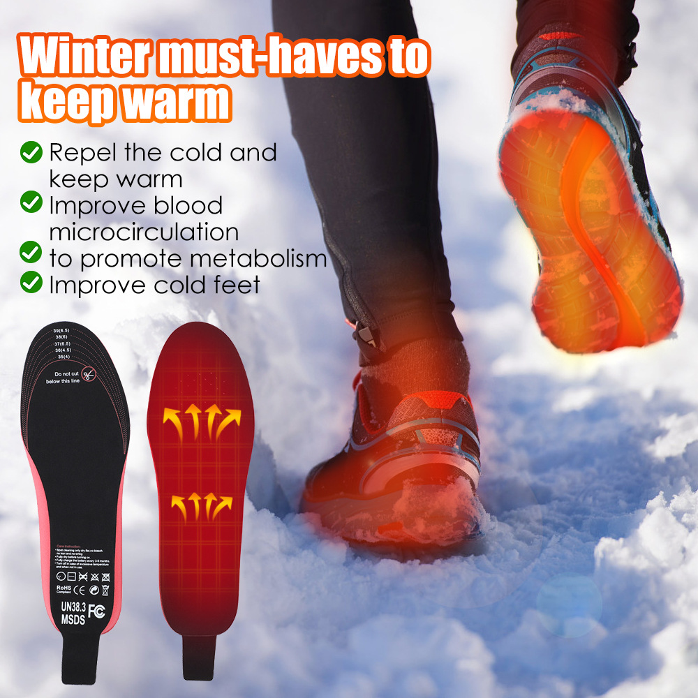 🔥HOT SALE 35% OFF❄️Heated Insoles for Women Men with Remote Control 3 Heat Settings🦶