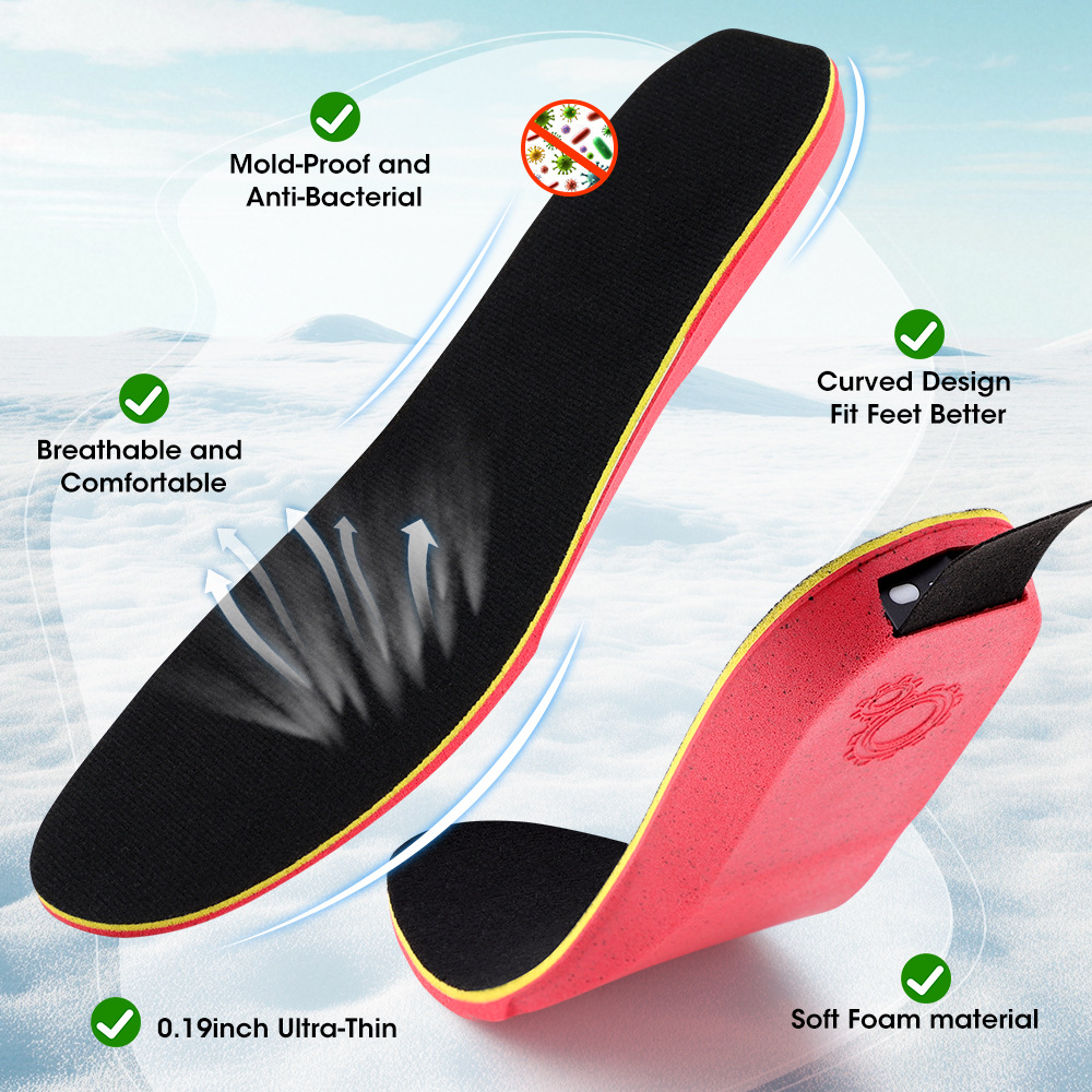 🔥HOT SALE 35% OFF❄️Heated Insoles for Women Men with Remote Control 3 Heat Settings🦶