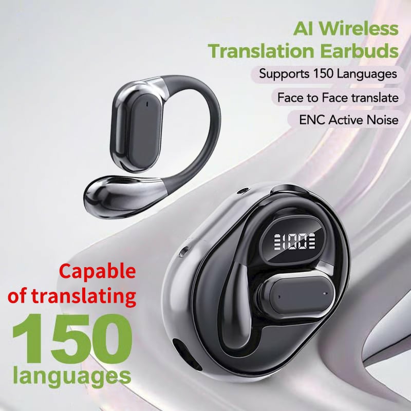 🏆#1 Bestseller ⏰ 49% OFF 💎AI Translation Wireless Bluetooth 5.4 Earbuds (compatible with iOS and Android)