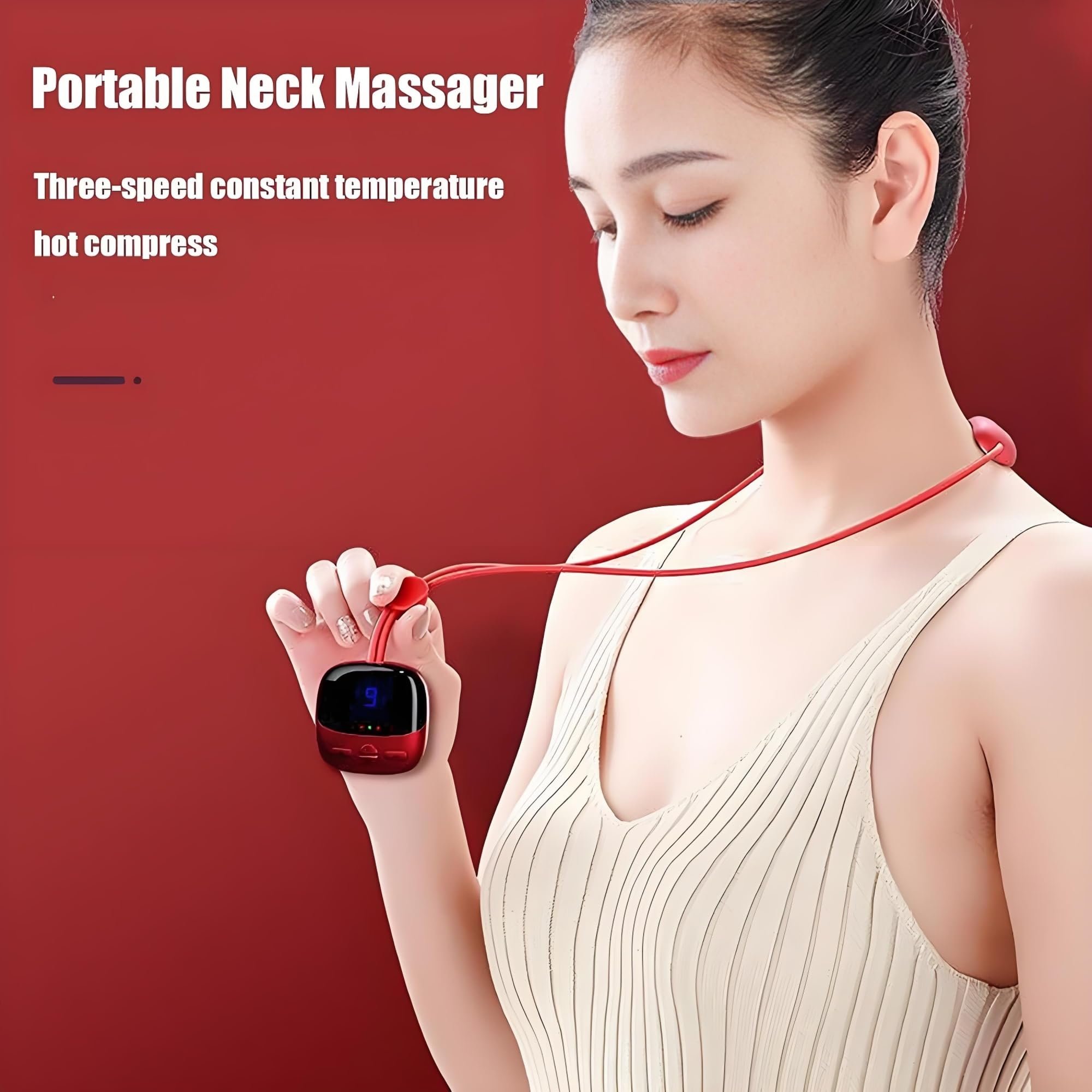 🎁Last Day 49% OFF  Mini portable neck Massager - Intelligent hanging cervical massage