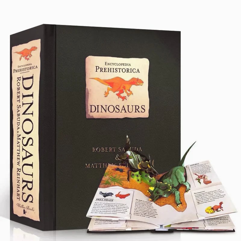 🦖3D Encyclopedia Prehistorica Series🦈Dinosaurs + Sharks & Sea Monsters —Pop-Up Book