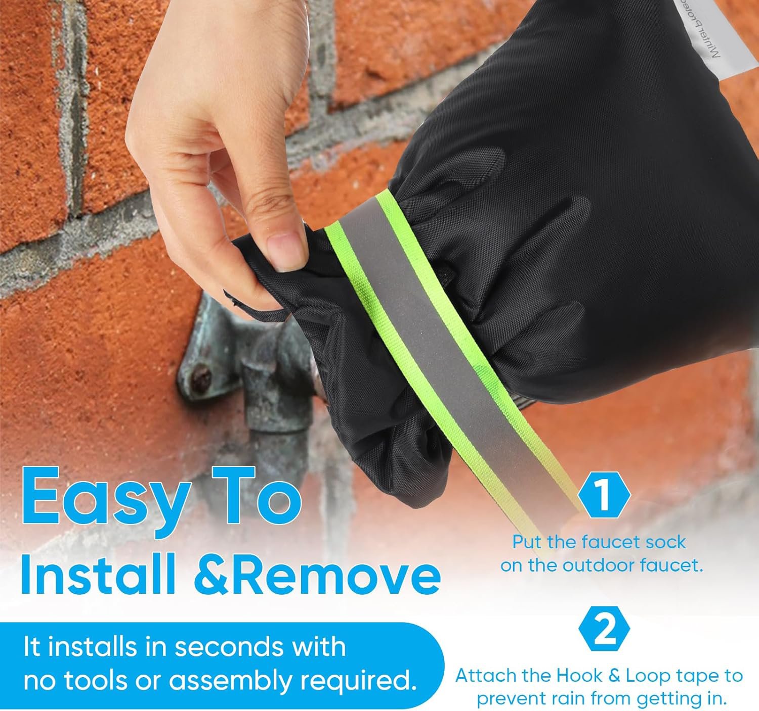 ⚡Last Day 49% OFF🔥8Pack Outdoor Faucet Covers for Winter❄️🚰