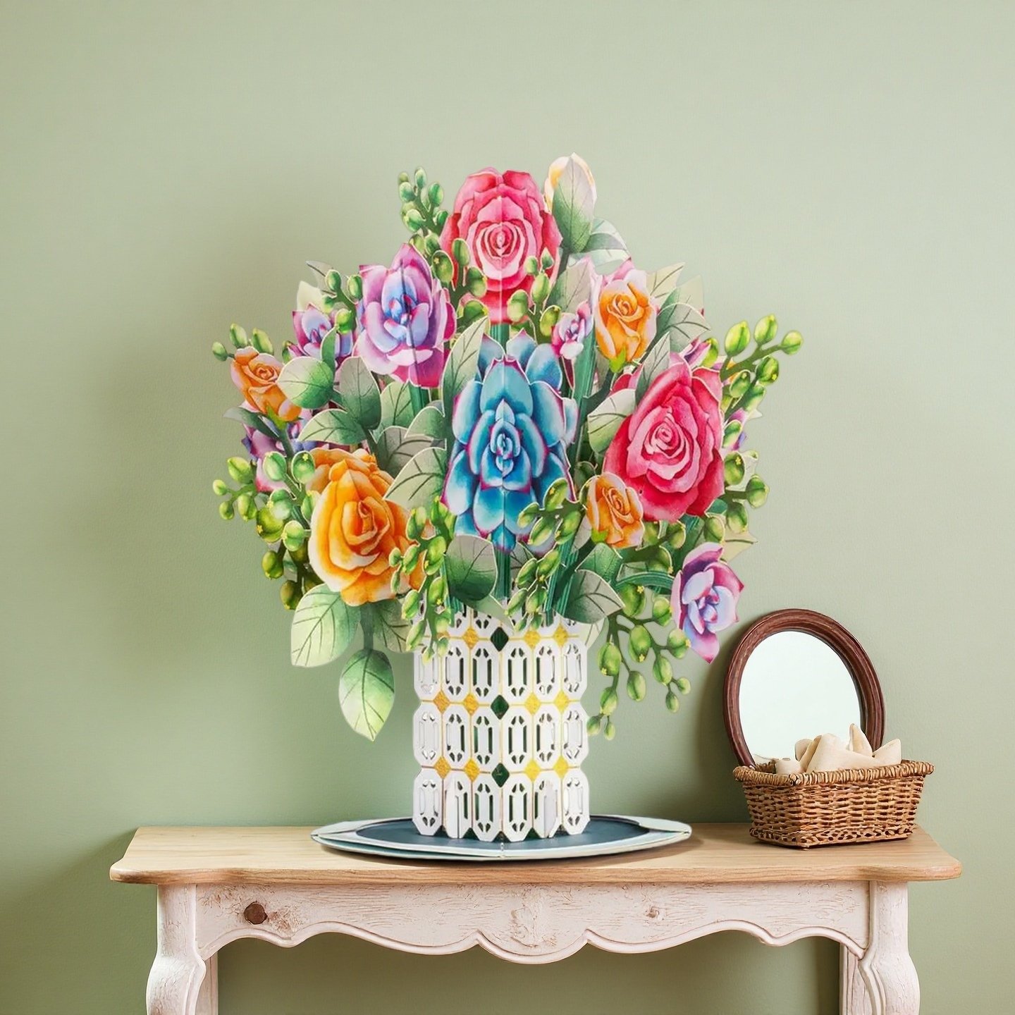 🏆35K+ SOLD! 🌼💌 Forever-Blooming 3D Flower Pop-Up Card– Personalized Love Message & Everlasting Bloom 🎁