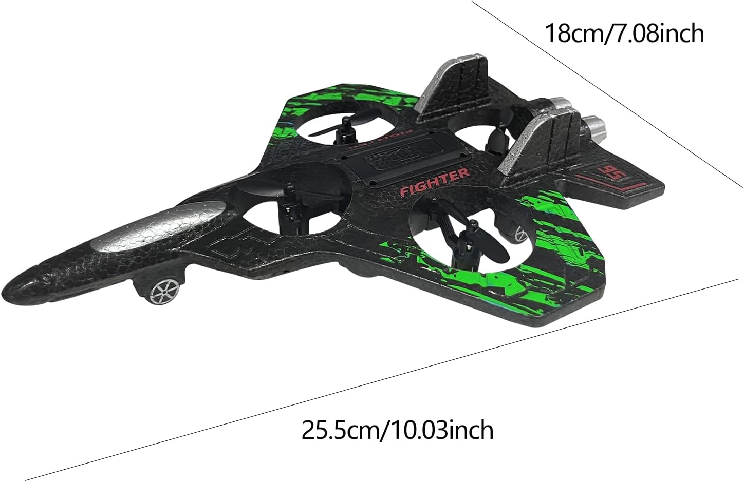 🔥 LAST DAY 50% OFF 😍Jet Fighter Jet Stunt Remote Control Airplane Toy (with 360° flip and LED lights)✈