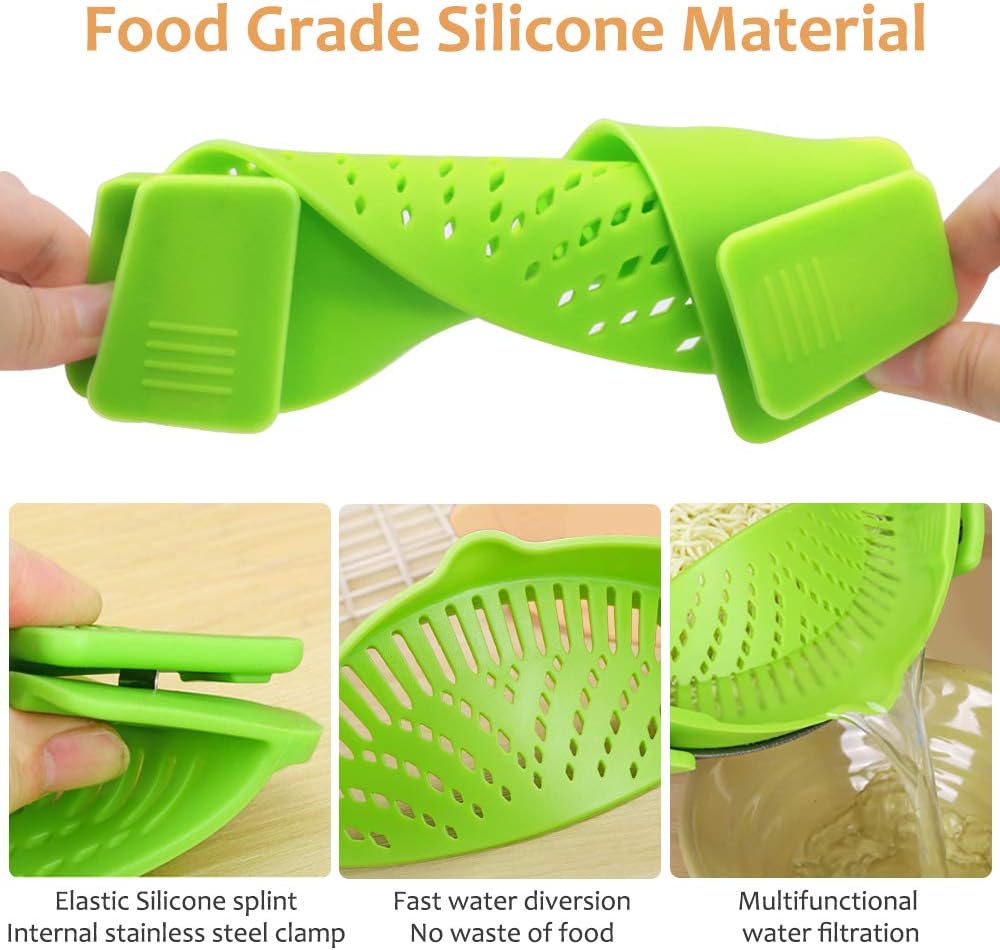 🔥LAST DAY 50% OFF🌟 High-Quality Silicone Material🔥Silicone Clip-On Colander