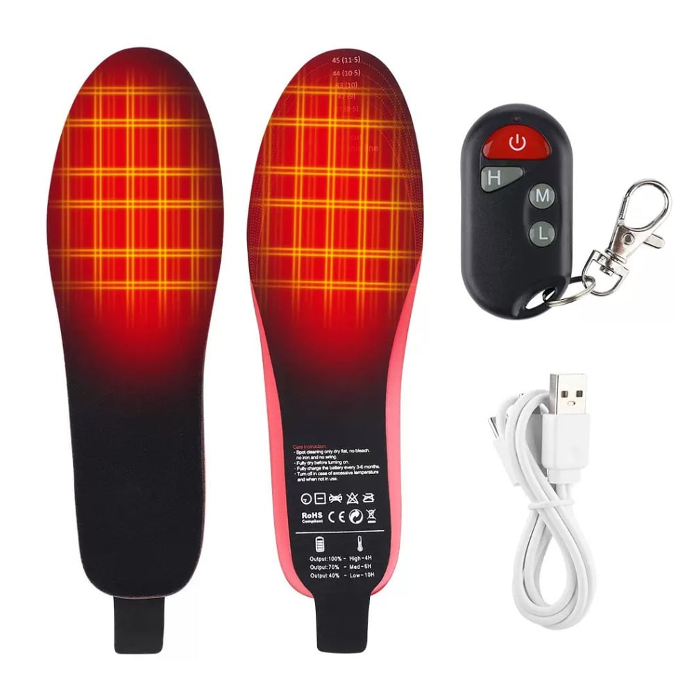 🔥HOT SALE 49% OFF❄️Heated Insoles for Women Men with Remote Control 3 Heat Settings🦶