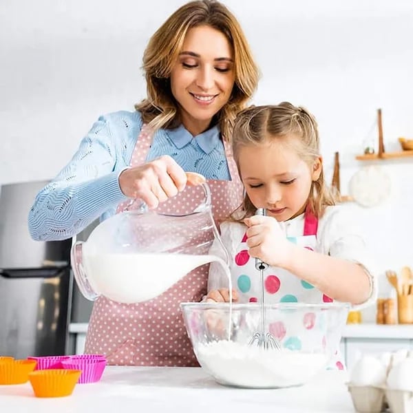 🔥😍LAST DAY - 49% OFF🥚Stainless Steel Semi-Automatic Whisk⭐