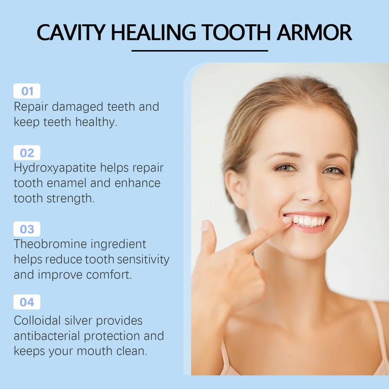 Fluoride-Free Hydroxyapatite Tooth Armor Drops | Enamel Repair, Whitening & Fresh Breath | Gentle Oral Care for Sensitive Teeth