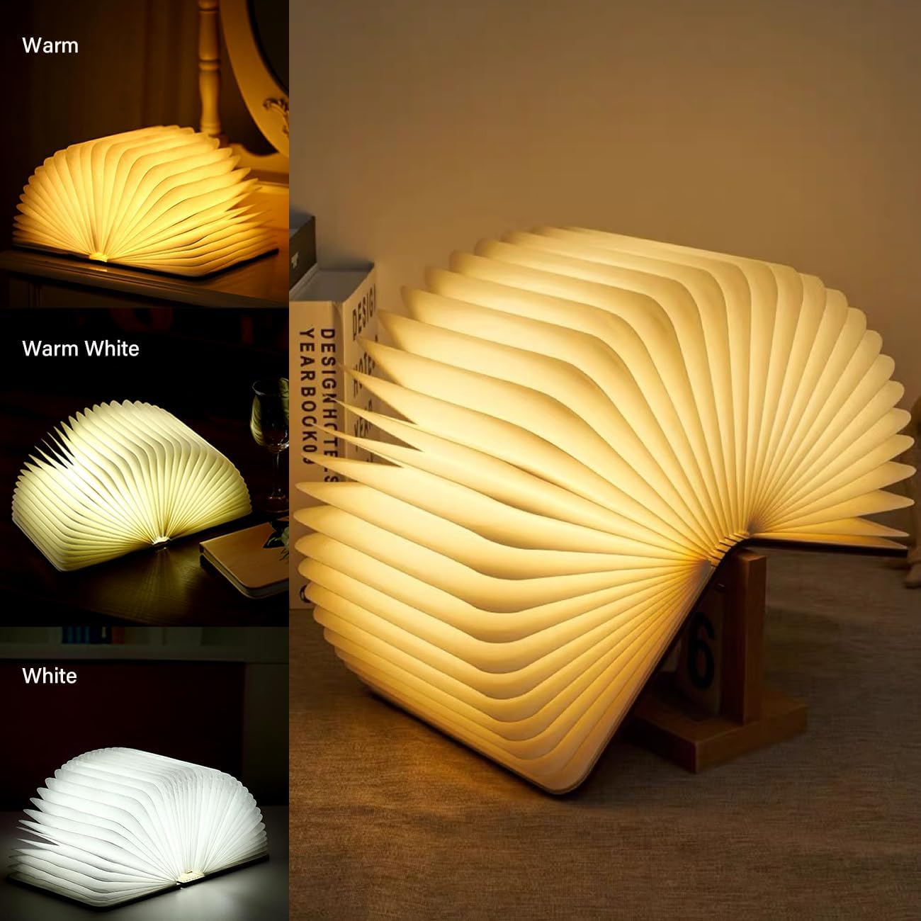 📖Foldable Book Lamp – A Glowing Story of Light & Design🥰