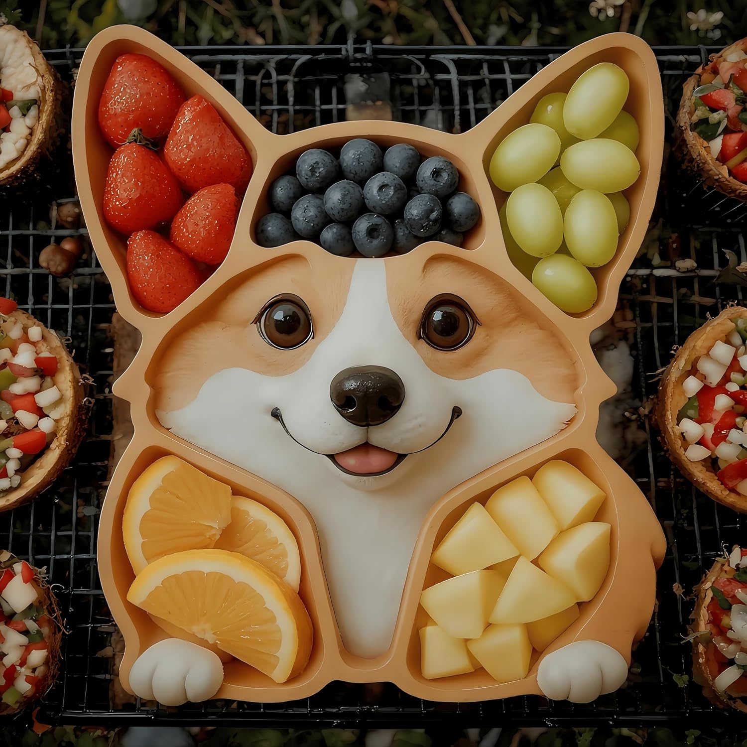 🐶 Corgi Cheese Board & Charcuterie Platter 🧀