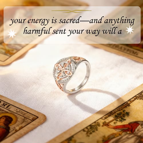 ✨Hot Promotion 50% OFF🔮💍Handmade Witch's Return-Knot Protection Ring💞Protect Your Loved Ones✨