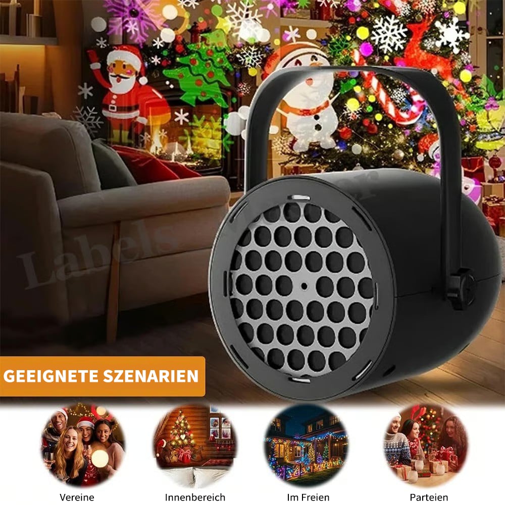 🎄Weihnachts-Schnäppchen🎁LED-Dynamic-Weihnachts-Projektor | wechselbare Motive🎅❄️