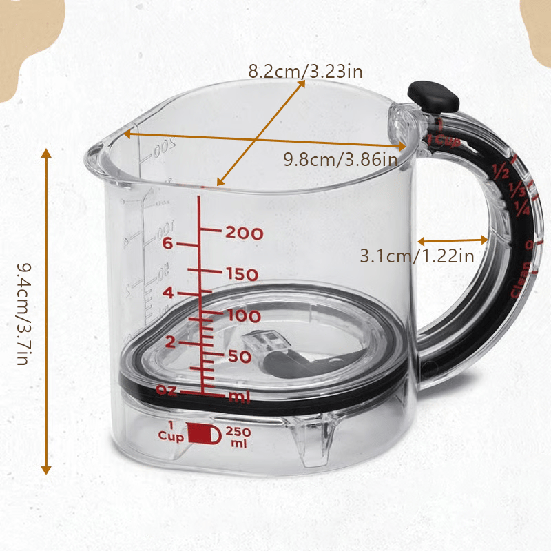 ✨4-in-1 Adjustable Measuring Cup