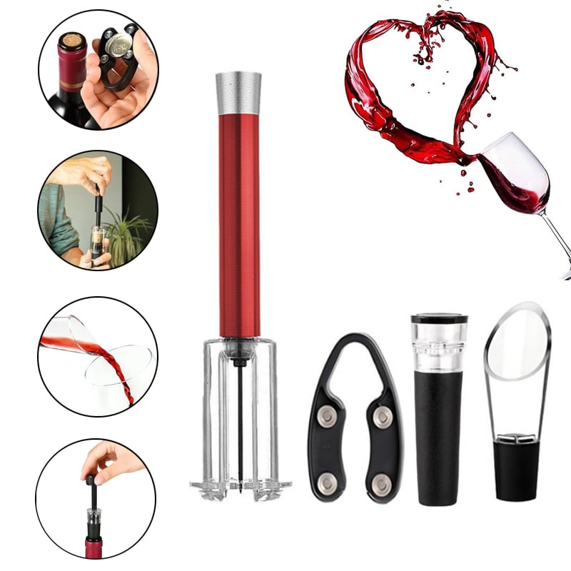 🍷Damp-Proof Air Pump Cork Remover for Effortless Family Entertaining🍾 💨