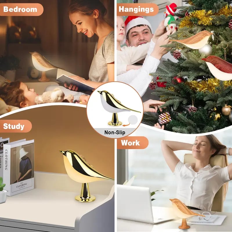 🔥ON SALE🔥Small Bird Touch Lamp🐦Dimmable and Cordless Bird Night Light✨
