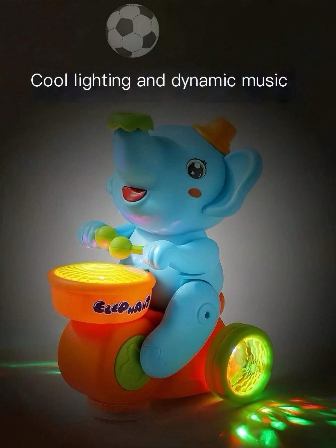 🎁 Musical Walking Elephant Drummer Toy 🔥