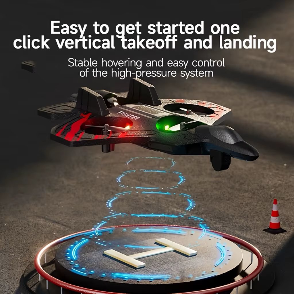 🔥 LAST DAY 50% OFF 😍Jet Fighter Jet Stunt Remote Control Airplane Toy (with 360° flip and LED lights)✈