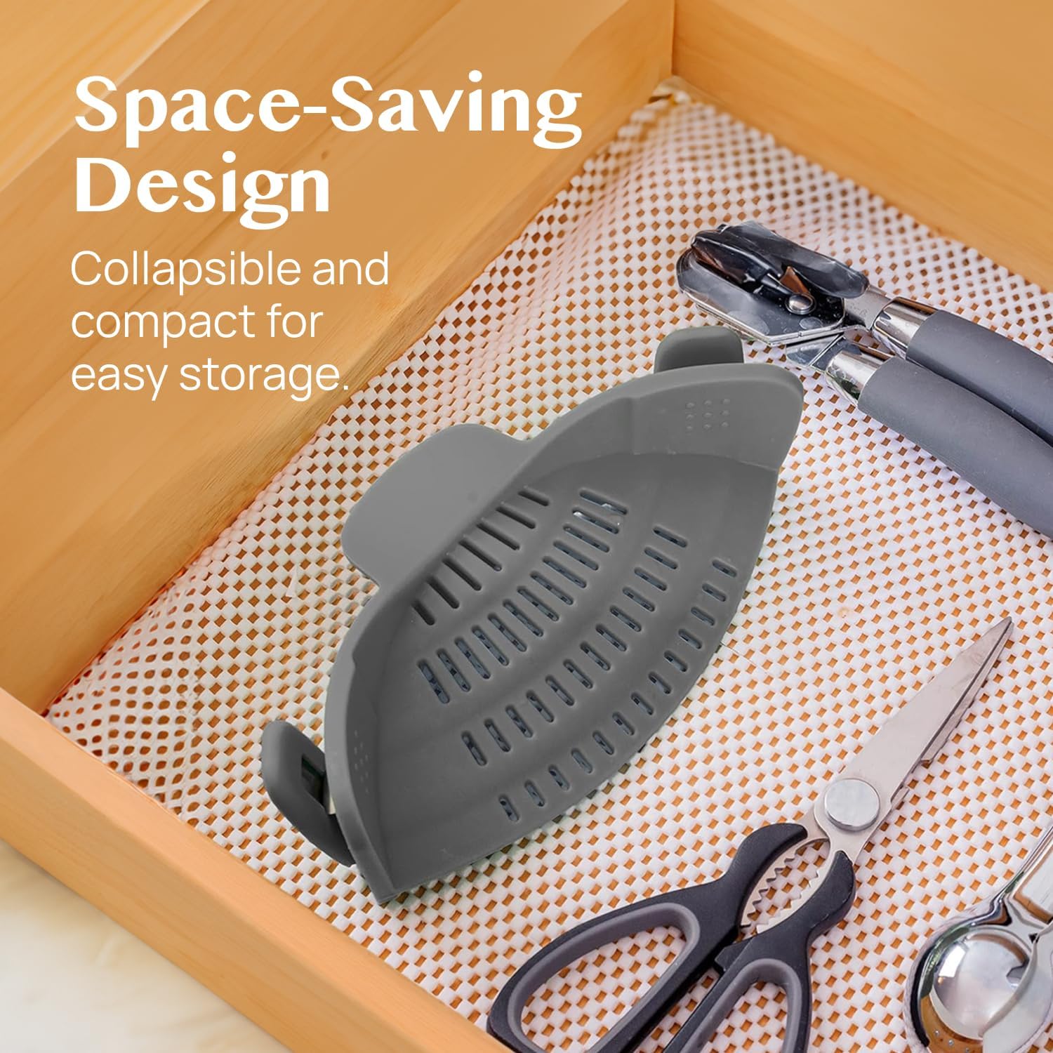 🔥LAST DAY 50% OFF🌟 High-Quality Silicone Material🔥Silicone Clip-On Colander