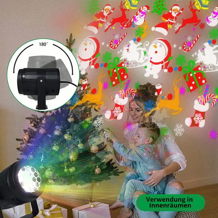 🎄Weihnachts-Schnäppchen🎁LED-Dynamic-Weihnachts-Projektor | wechselbare Motive🎅❄️