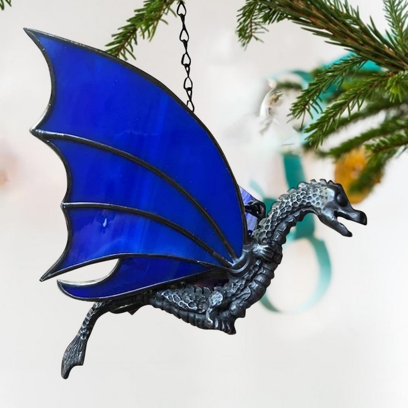 💥Christmas Hot Sale Limited Time Sale 50% Off 💥Dragon Stained Glass Sun Catcher