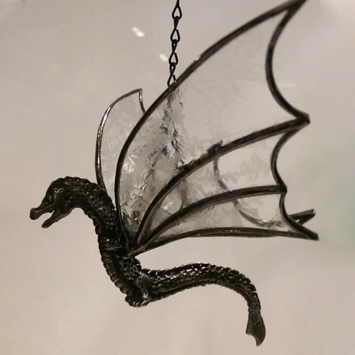 💥Christmas Hot Sale Limited Time Sale 50% Off 💥Dragon Stained Glass Sun Catcher