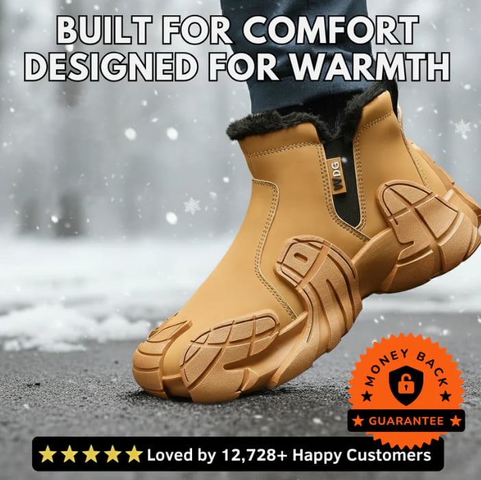 🔥LAST DAY 40% OFF🔥 Waterproof Winter Boots 🥾with Fleece Lining - Thermal Cold Weather Boots ❄(Unisex Design)