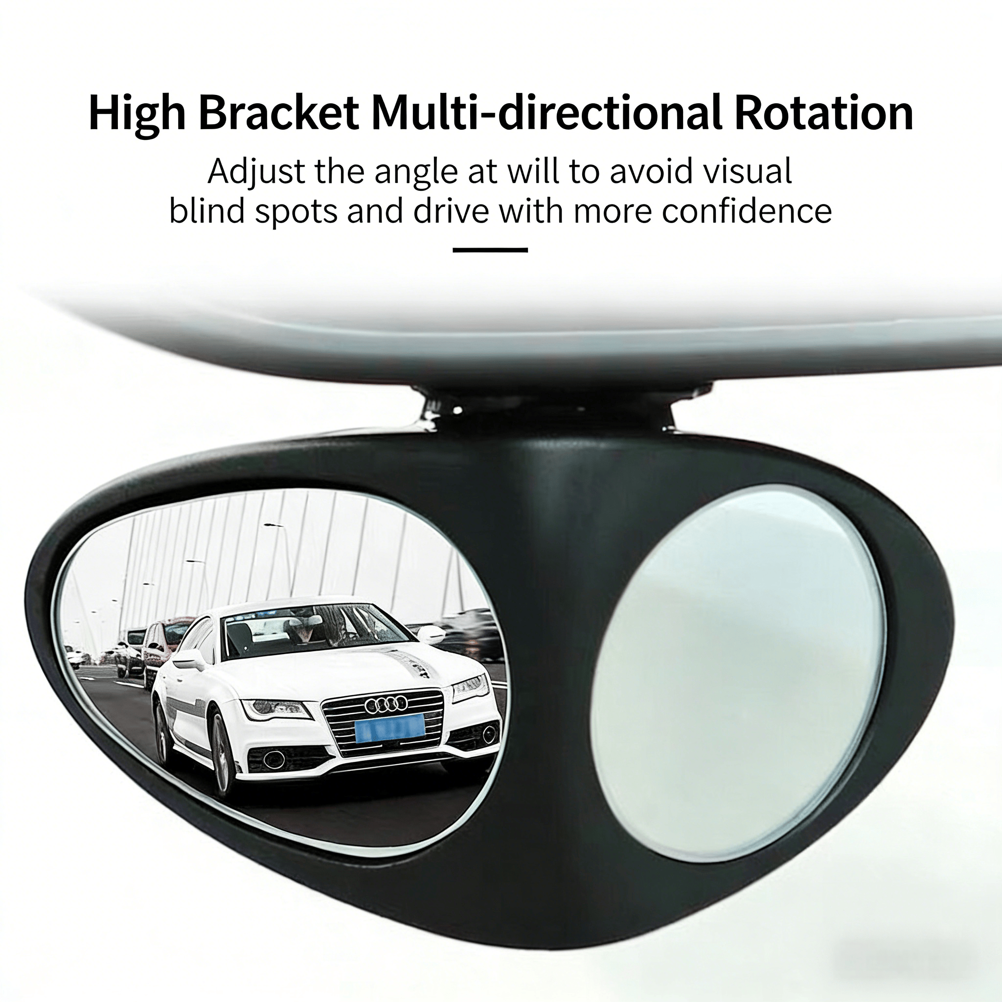 🔥LAST DAY 49% OFF - 🚗HD Car Blind Spot Elimination Mirror - 360° Rotatable, Rain/Fog Resistant