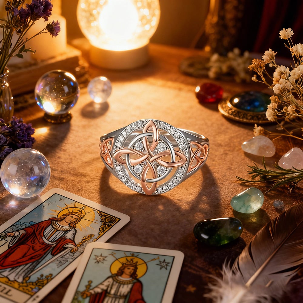 ✨Hot Promotion 50% OFF🔮💍Handmade Witch's Return-Knot Protection Ring💞Protect Your Loved Ones✨