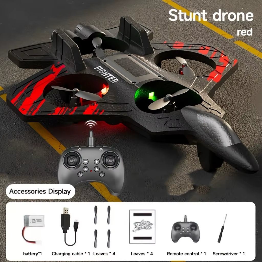 🔥 LAST DAY 50% OFF 😍Jet Fighter Jet Stunt Remote Control Airplane Toy (with 360° flip and LED lights)✈